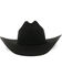 Rodeo King Men's Low Rodeo 7X Felt Cowboy Hat, Black, hi-res