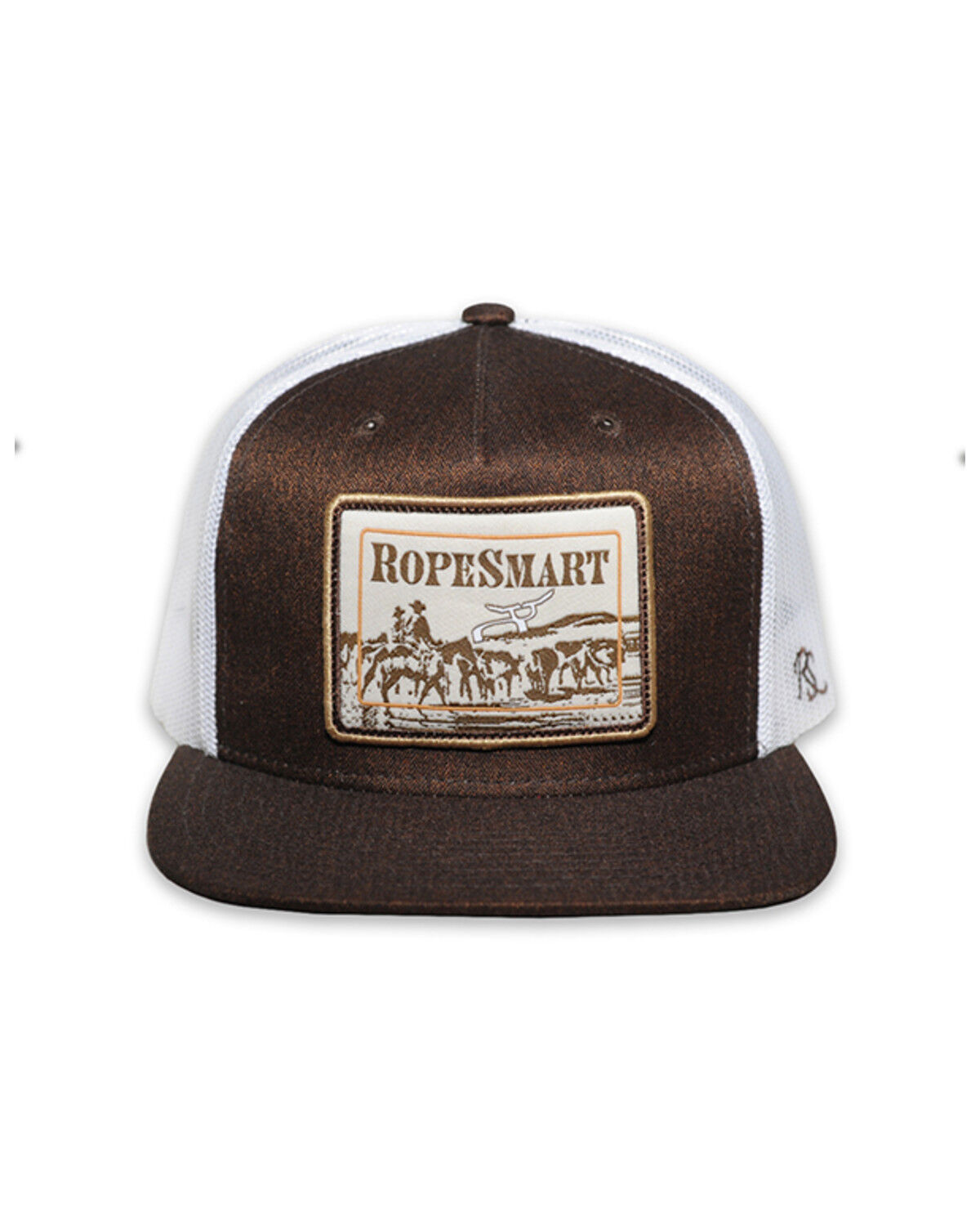 Image #3 - RopeSmart Men's Cowboy Punching Patch Ball Cap, Brown, hi-res