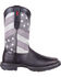 Image #2 - Durango Men's Rebel Faded Flag Western Performance Boots - Broad Square Toe, Black, hi-res