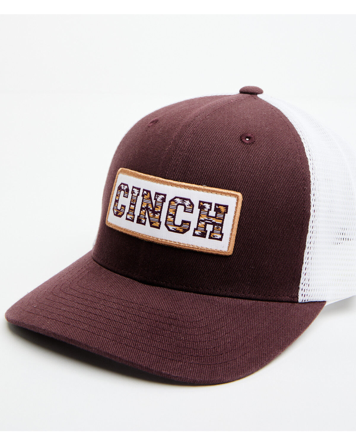 Image #1 - Cinch Women's Southwestern Print Logo Ball Cap, Purple, hi-res