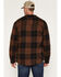 Image #4 - Hawx Men's Bull Plaid Print Sherpa Lined Shirt Jacket, Brown, hi-res