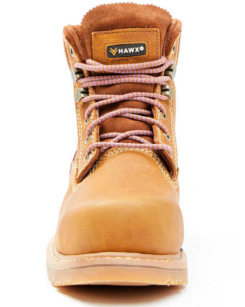 Image #4 - Hawx Women's Trooper Work Boots - Composite Toe, Tan, hi-res