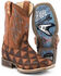 Tin Haul Boys' Rockstar Western Boots - Square Toe, Brown, hi-res