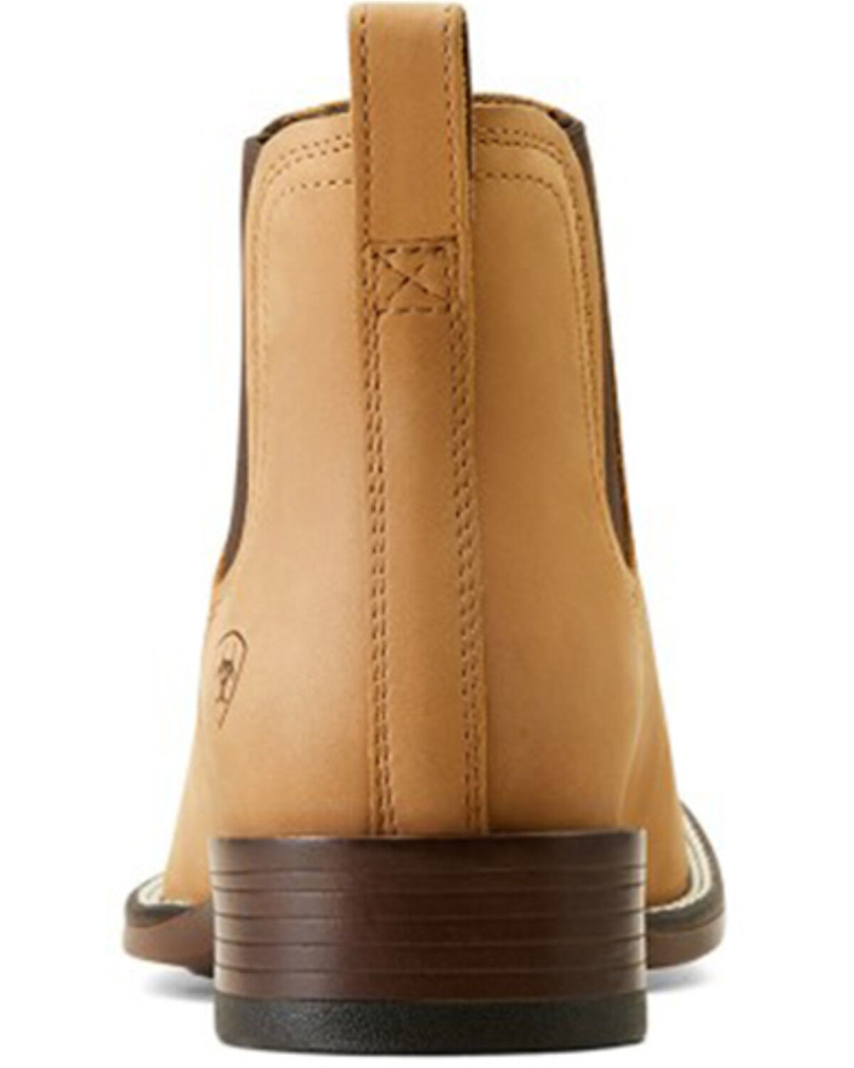 Image #3 - Ariat Men's Booker Ultra Western Chelsea Boots - Broad Square Toe, Beige, hi-res