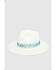 Nikki Beach Women's Ivory Raine Panama Fedora Straw Hat , Ivory, hi-res