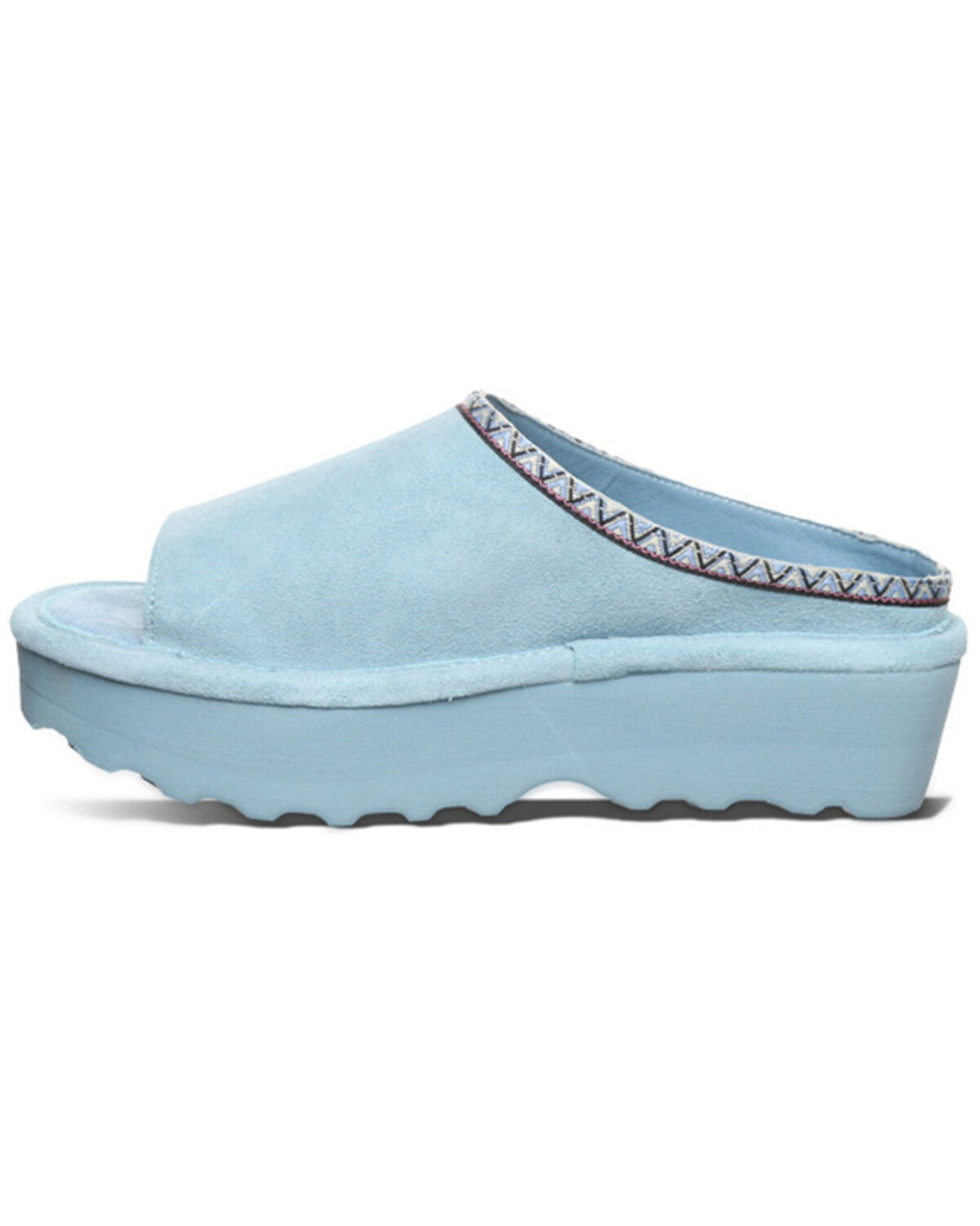 Image #3 - Bearpaw Women's Navigate Platform Sandals, Blue, hi-res