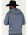 Image #4 - Hooey Men's Tres Logo Hooded Sweatshirt, Steel Blue, hi-res