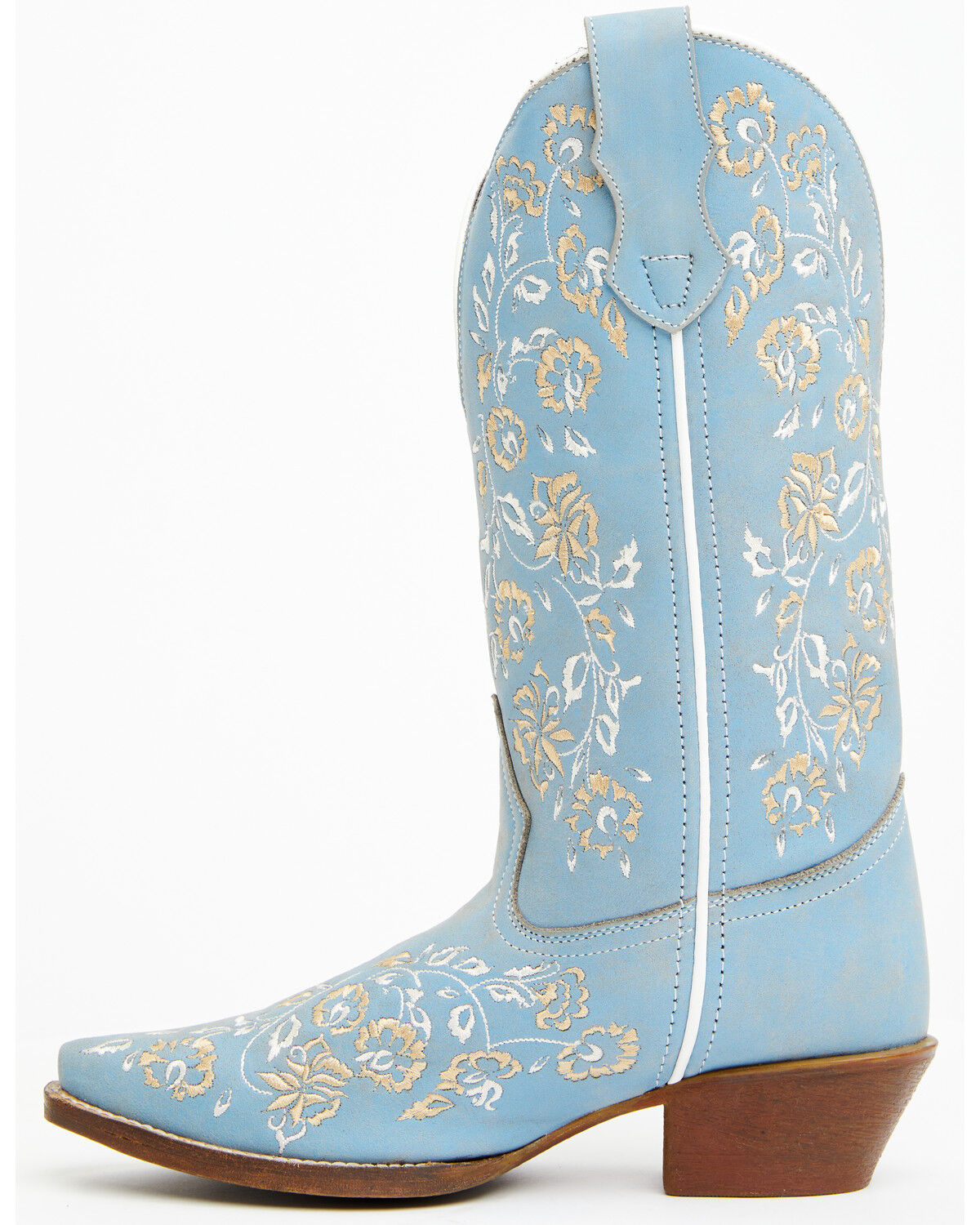Image #3 - Laredo Women's Linley Western Boots - Snip Toe, Light Blue, hi-res