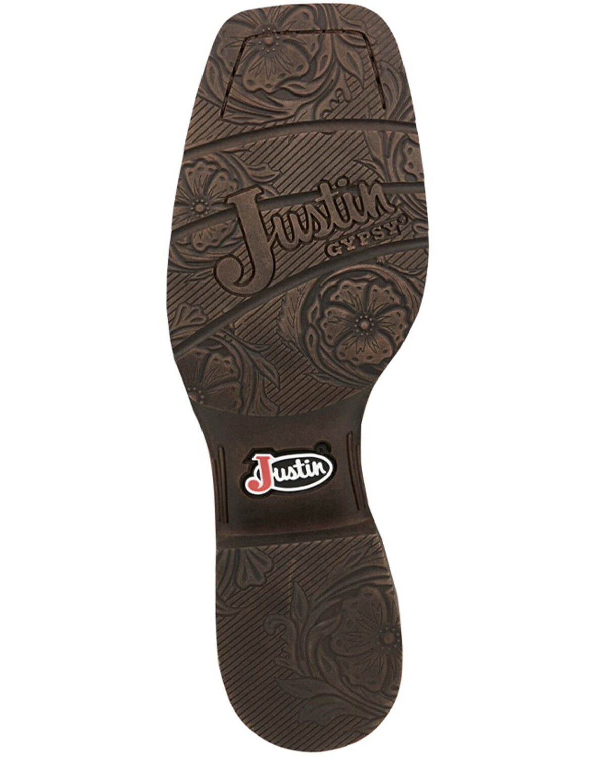 Image #7 - Justin Women's Western Boots - Broad Square Toe, Brown, hi-res