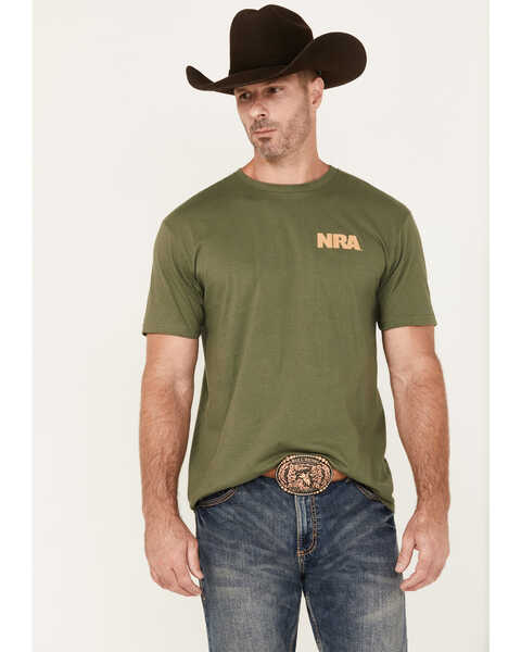NRA Men's Freedom Isn't Free Short Sleeve Graphic T-Shirt, Olive, hi-res