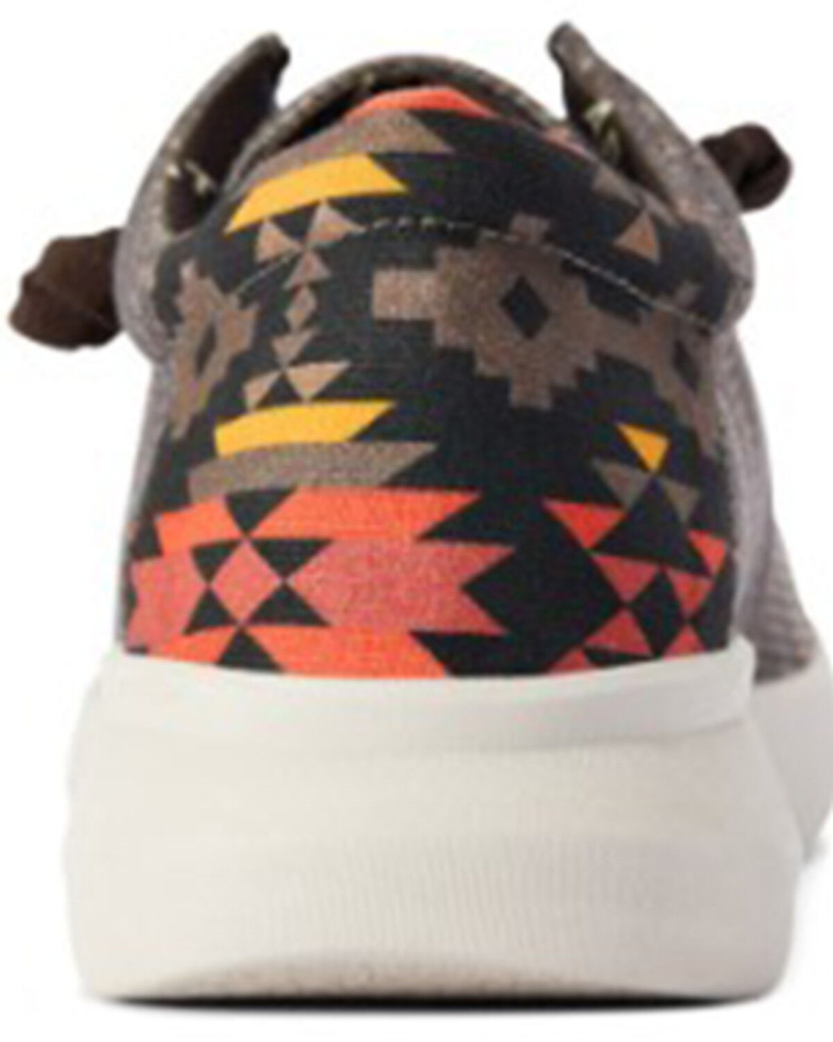 Image #3 - Ariat Men's Heathered Southwestern Print Casual Hilo - Moc Toe, Brown, hi-res