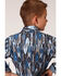 Image #2 - Roper Boys' West Made Midnight Southwestern Print Long Sleeve Western Shirt , Blue, hi-res