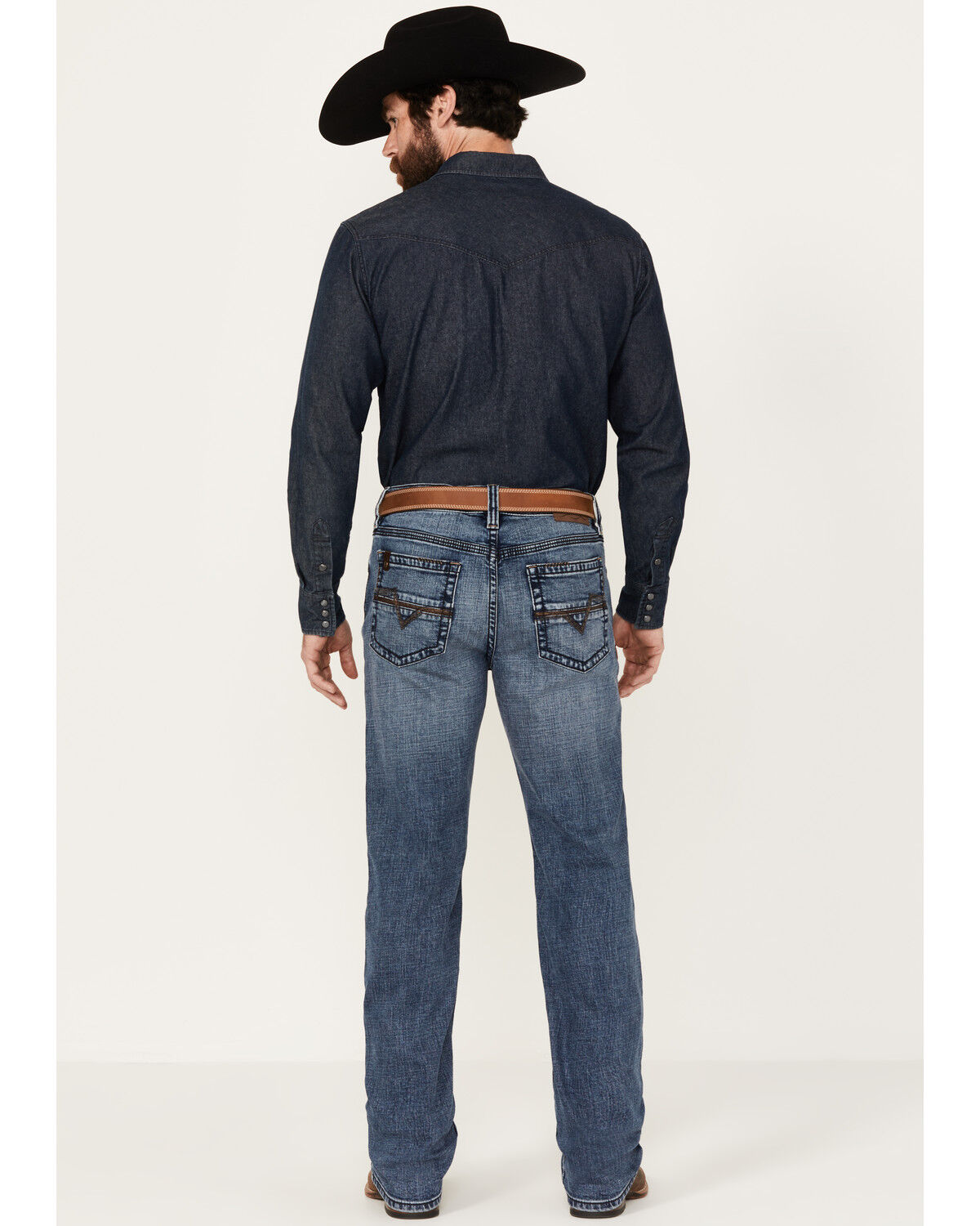 Image #3 - Cody James Men's Outpost Dark Wash Slim Straight Stretch Denim Jeans, Dark Medium Wash, hi-res