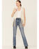 Image #4 - Roper Women's White Faux Suede Fringe Vest, , hi-res