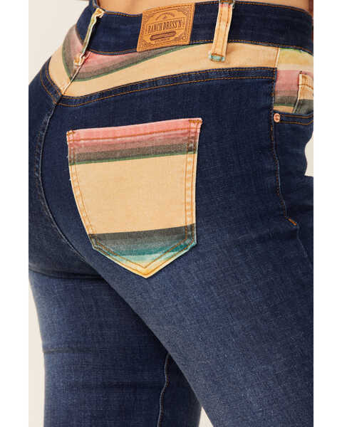Image #3 - Ranch Dress'n Women's Bootcut Serape Jeans, Blue, hi-res