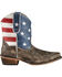 Roper Women's Americana Patriotic Boots - Snip Toe, Brown, hi-res