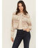 Image #1 - Idyllwind Women's Mercer Southwestern Print Cropped Shacket, Nude, hi-res
