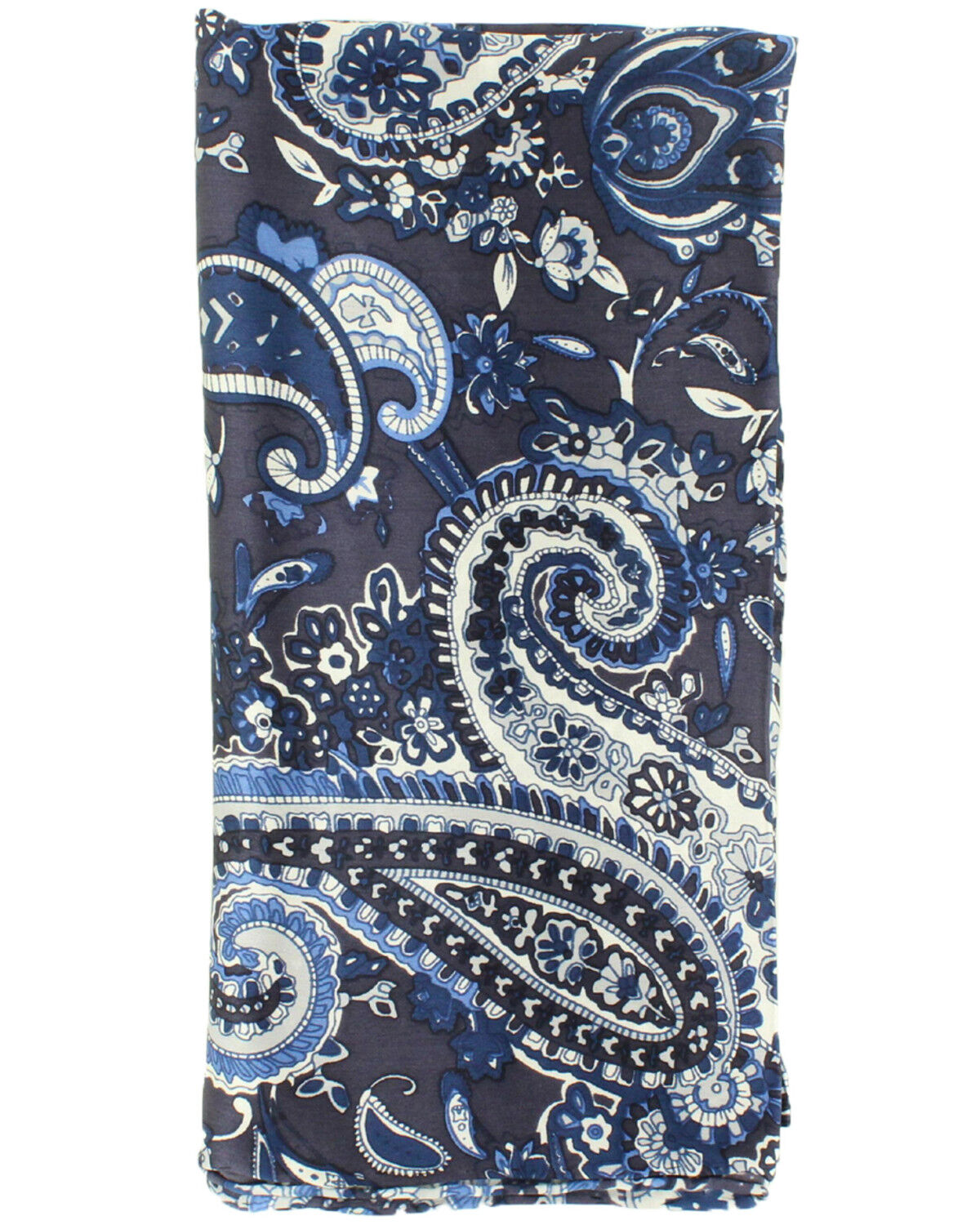 Image #1 - M&F Western Blue Paisley Wild Rag Scarf, Blue, hi-res