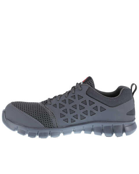 Reebok Men's Grey Sublite Work Shoes - Composite Toe, Grey, hi-res