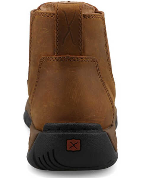Image #4 - Twisted X Women's 4" All Around Chelsea Work Boot - Soft Toe , Brown, hi-res