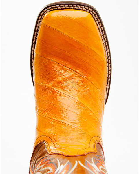 Image #6 - Dan Post Men's Buttercup Eel Exotic Western Boots - Broad Square Toe , Brown, hi-res