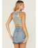 Image #4 - Levi's Women's Mona Metallic Corset Top, White, hi-res