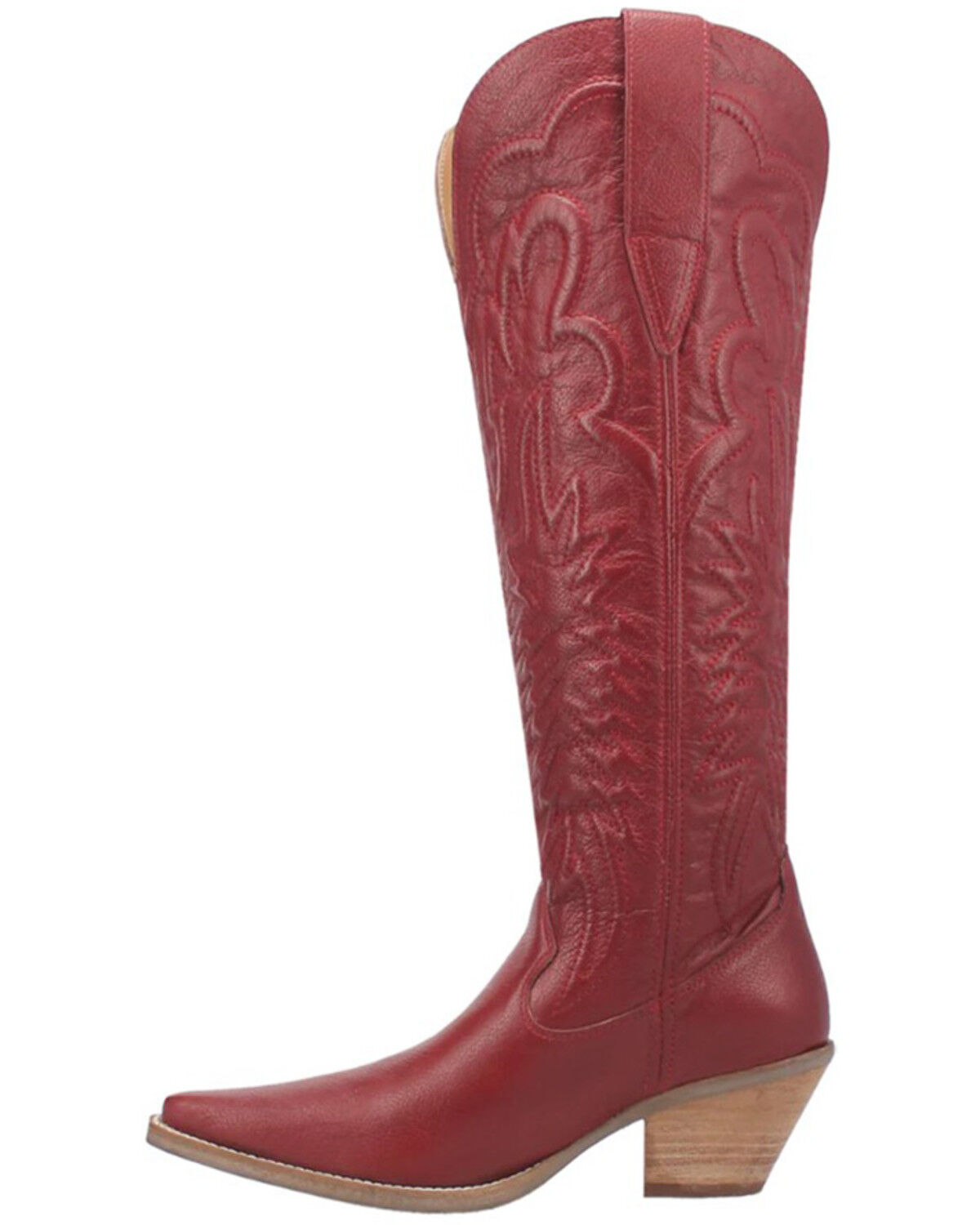 Image #3 - Dingo Women's Raisin Kane Tall Western Boots - Snip Toe, Red, hi-res