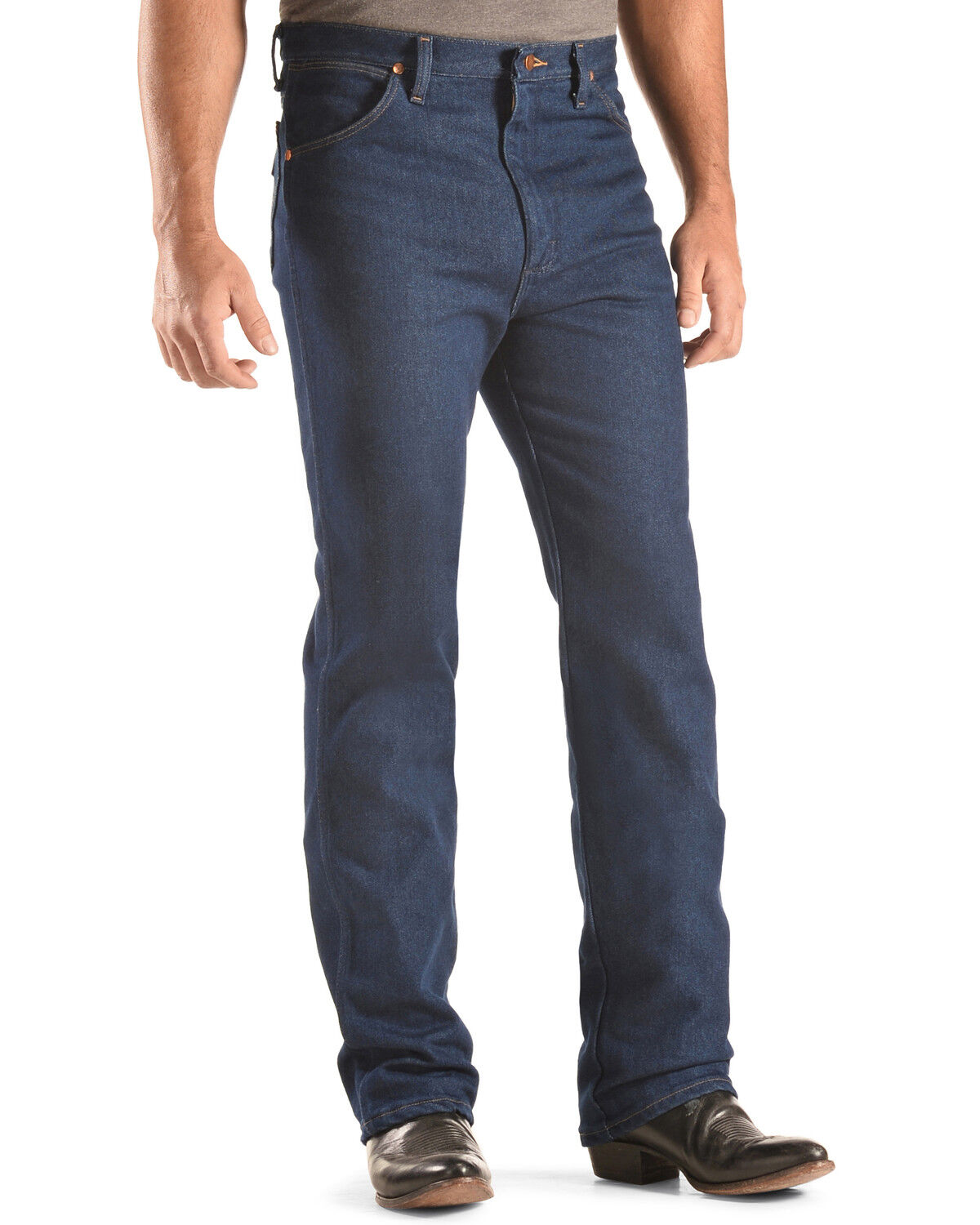 Image #3 - Wrangler Men's 938 Cowboy Cut Slim Stretch Straight Jeans, Indigo, hi-res