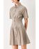 Image #3 - Flying Tomato Women's Park Avenue Woven Mini Dress, Taupe, hi-res