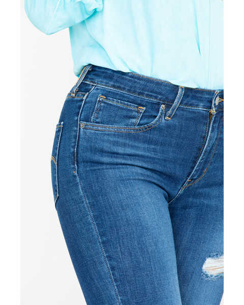Image #4 - Levi’s Women's 721 High-Waisted Skinny Jeans, Blue, hi-res