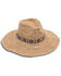 Image #1 - Nikki Beach Women's Metallic Diamonds Straw Western Fashion Hat, Natural, hi-res