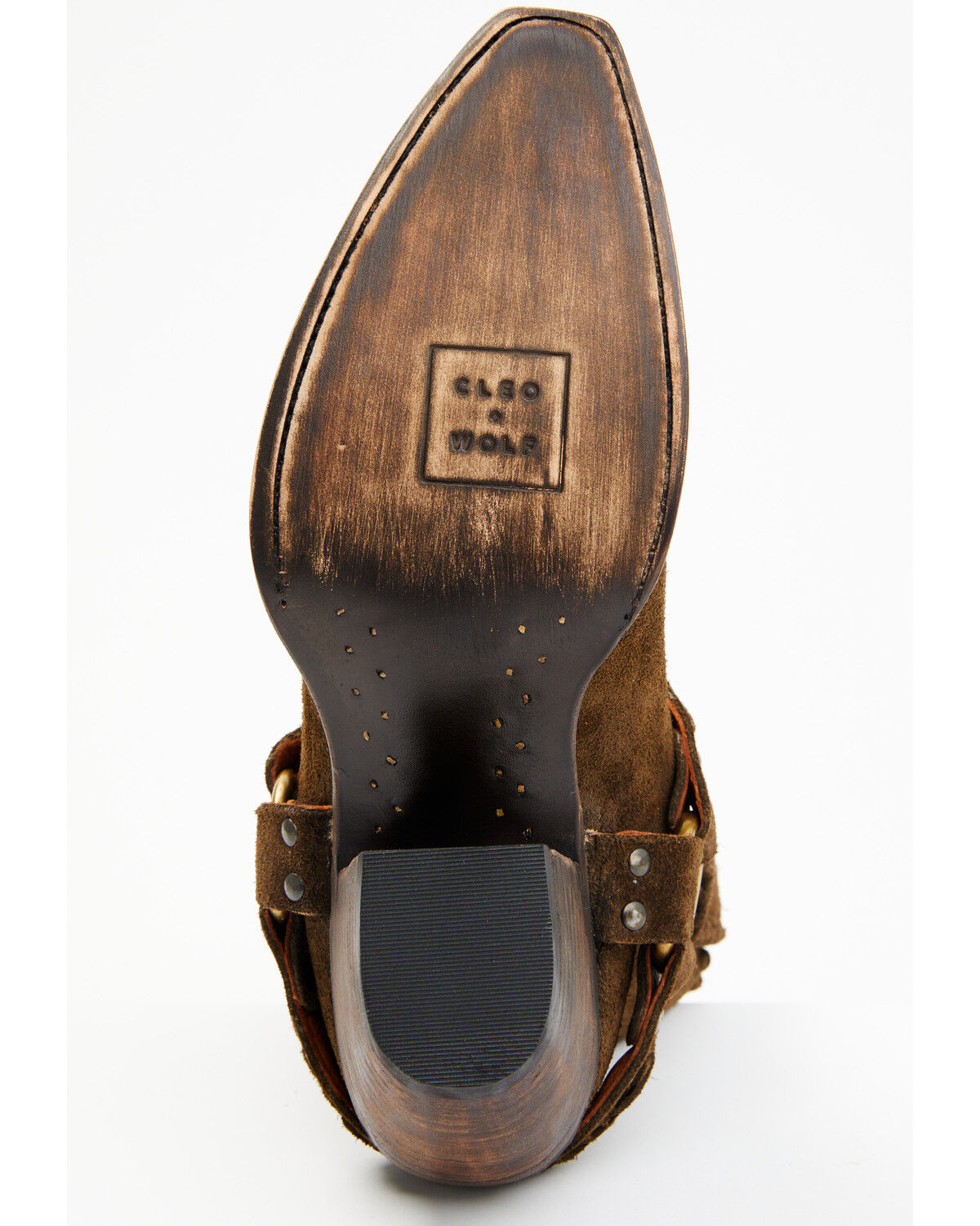 Image #7 - Cleo + Wolf Women's Willow Western Fashion Booties - Snip Toe, Olive, hi-res