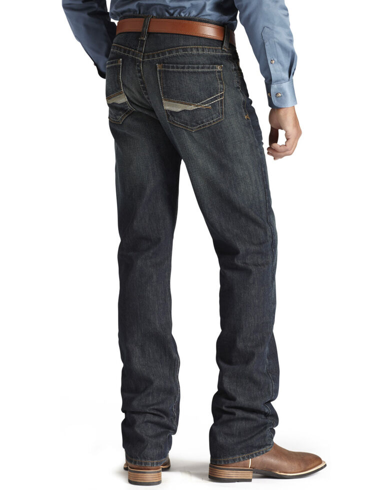 Ariat Men's M3 Dark Wash Dusty Road Relaxed Straight Jeans, Dark Denim, hi-res