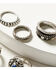 Image #3 - Shyanne Women's Monument Valley 5-Piece Ring Set, Silver, hi-res