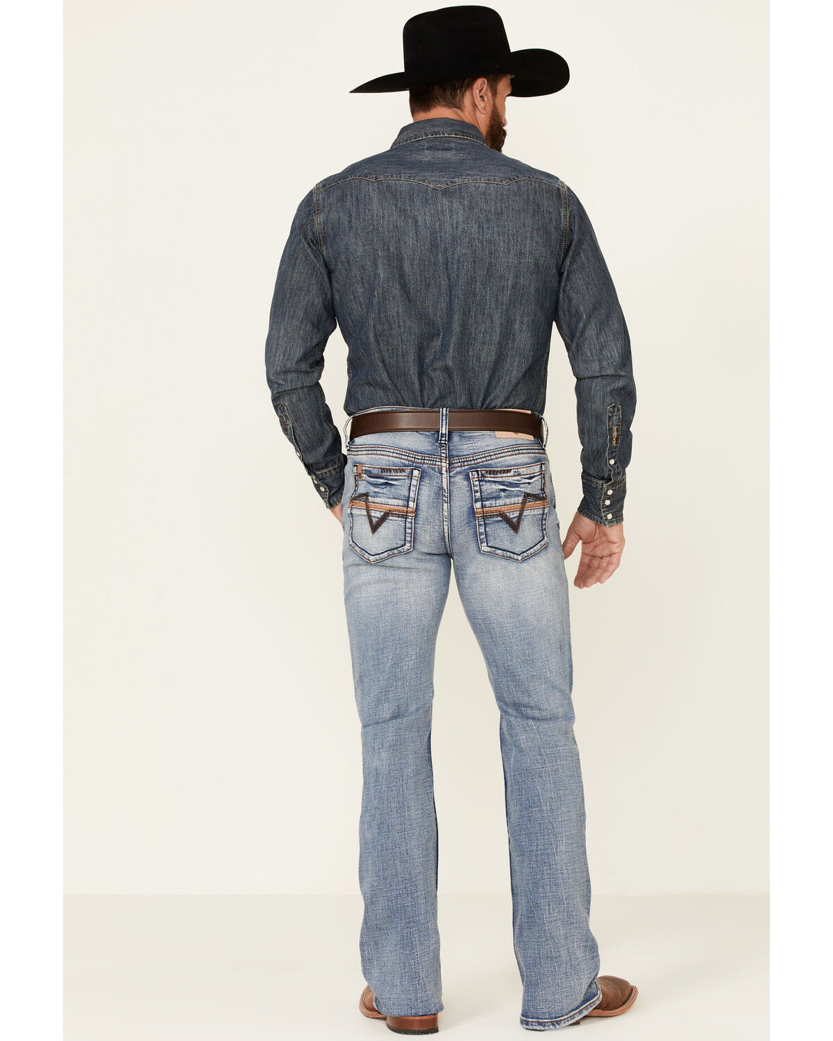 Image #2 - Cody James Core Men's Holt Medium Wash Stretch Slim Bootcut Jeans, Blue, hi-res
