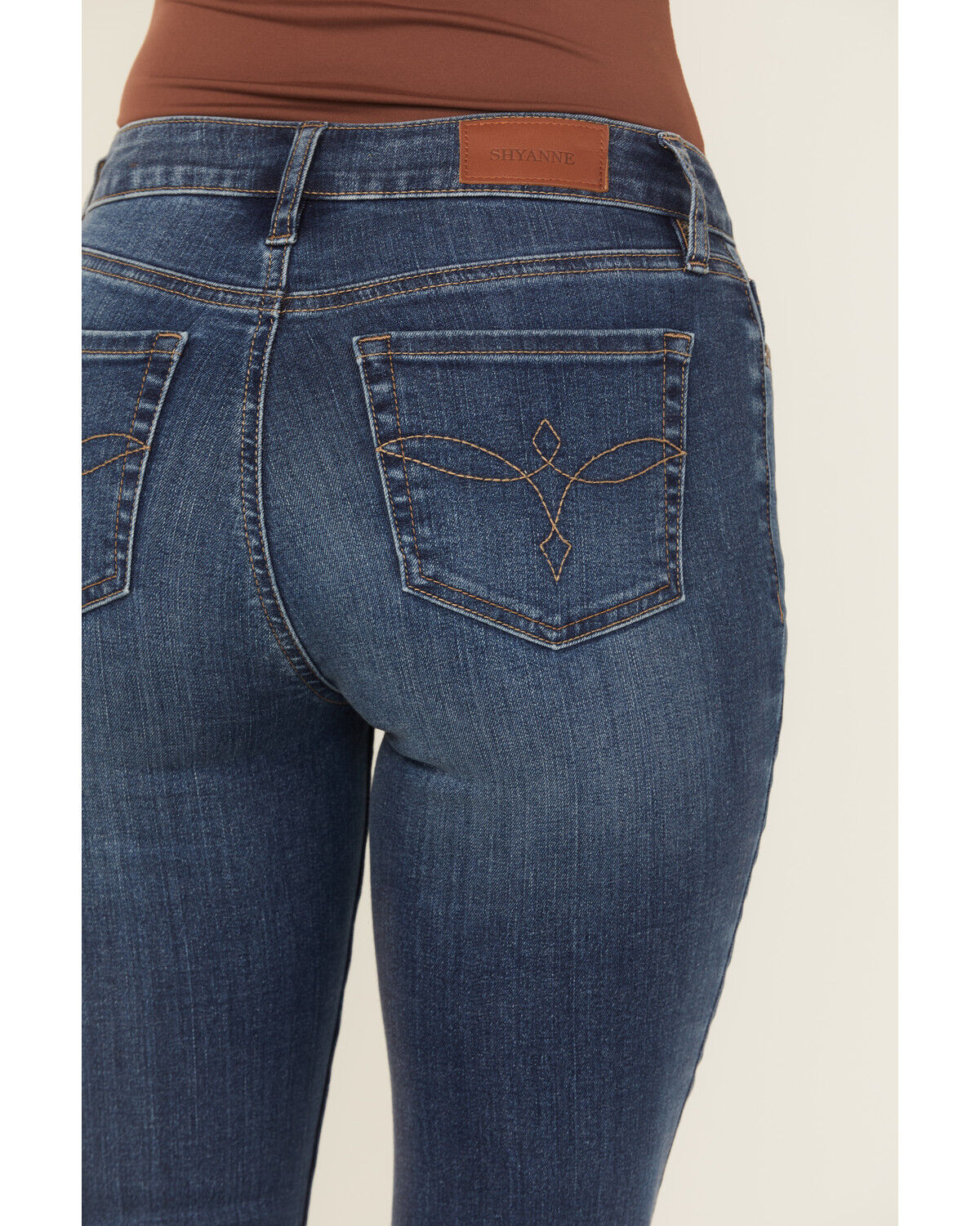 Image #4 - Shyanne Women's Aria Mid Rise Bootcut Stretch Denim Jeans, Medium Wash, hi-res