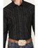 Image #3 - Blue Ranchwear Men's Jasper Heather Long Sleeve Snap Flannel Shirt, Black, hi-res