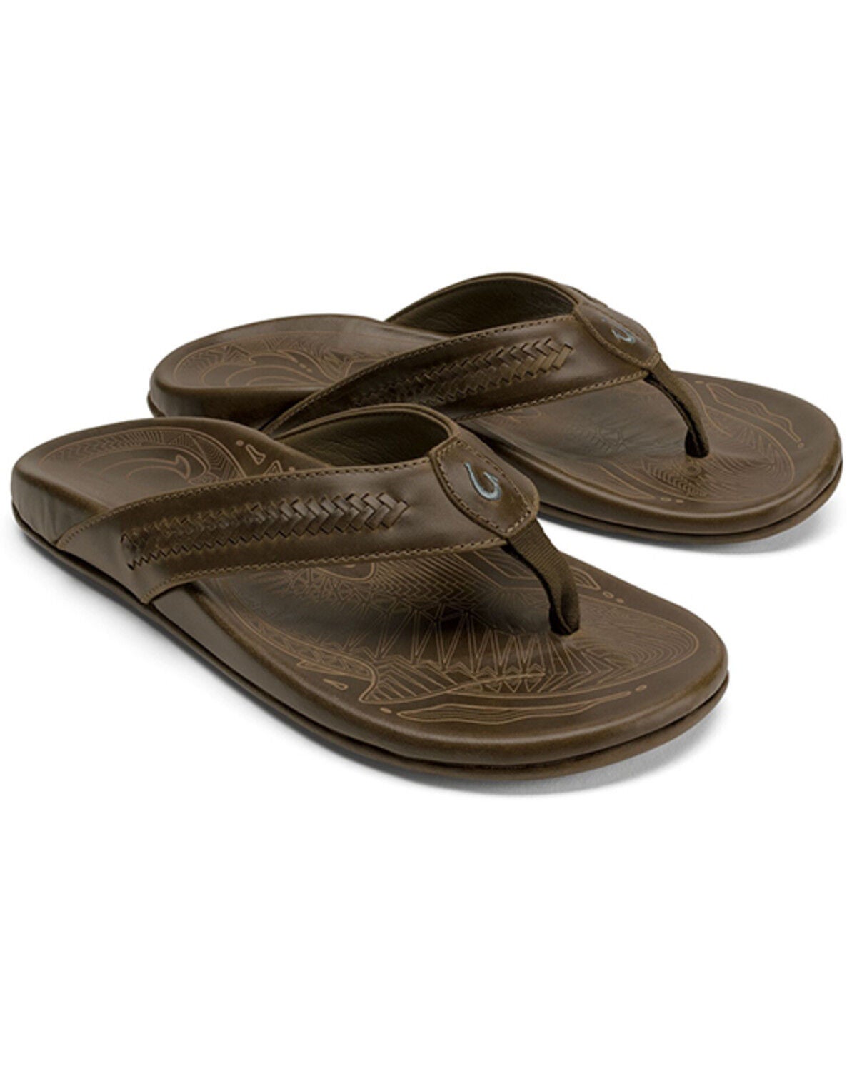 OluKai Men's Mea Ola Mano Casual Sandals, Tan, hi-res
