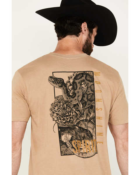 Image #2 - Moonshine Spirit Men's Card Player Short Sleeve Graphic T-Shirt, Sand, hi-res