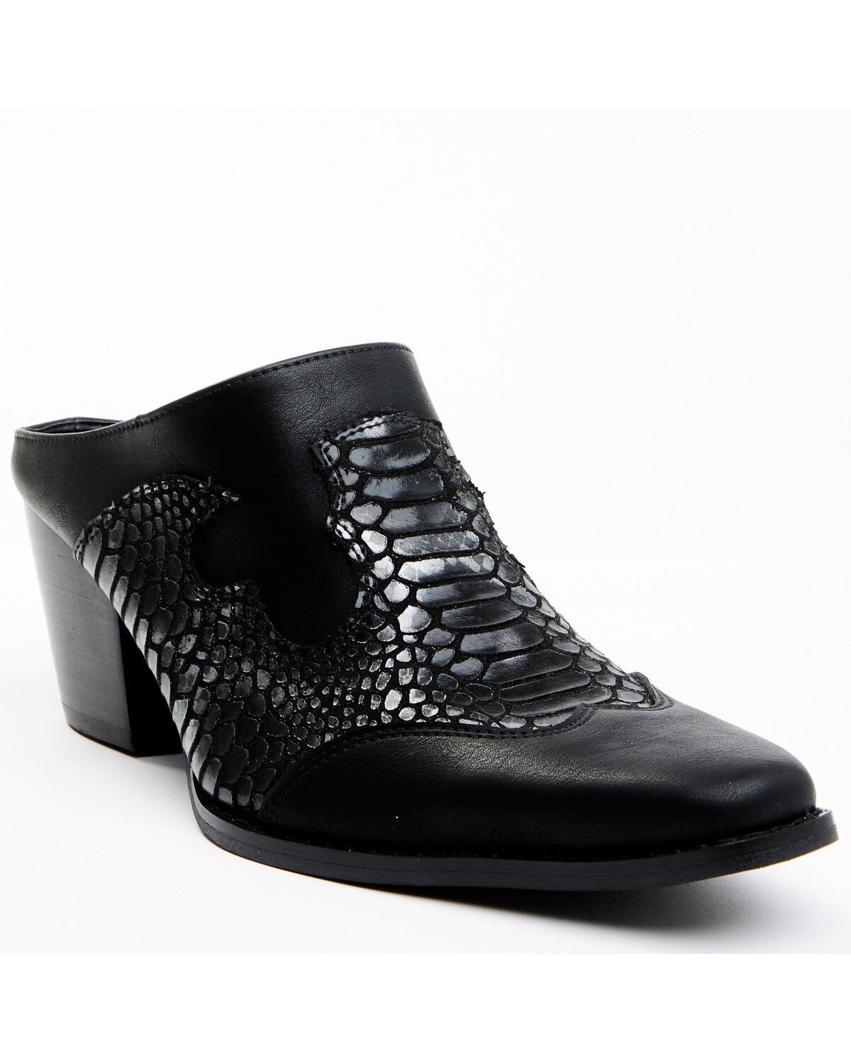 Image #1 - Coconuts by Matisse Women's Peyton Western Mule - Pointed Toe, Black, hi-res