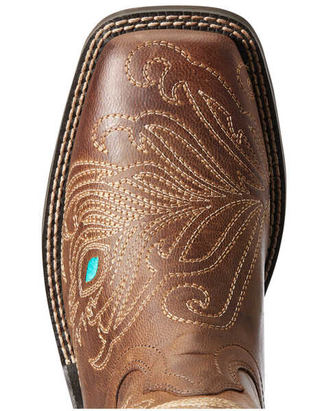 Ariat Women's Bright Eyes II Western Performance Boots - Broad Square Toe, Brown, hi-res