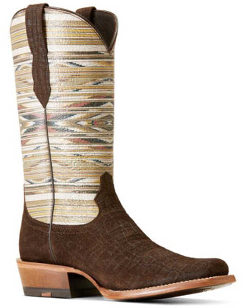 Ariat Men's Futurity Chimayo Western Boots - Square Toe, Brown, hi-res