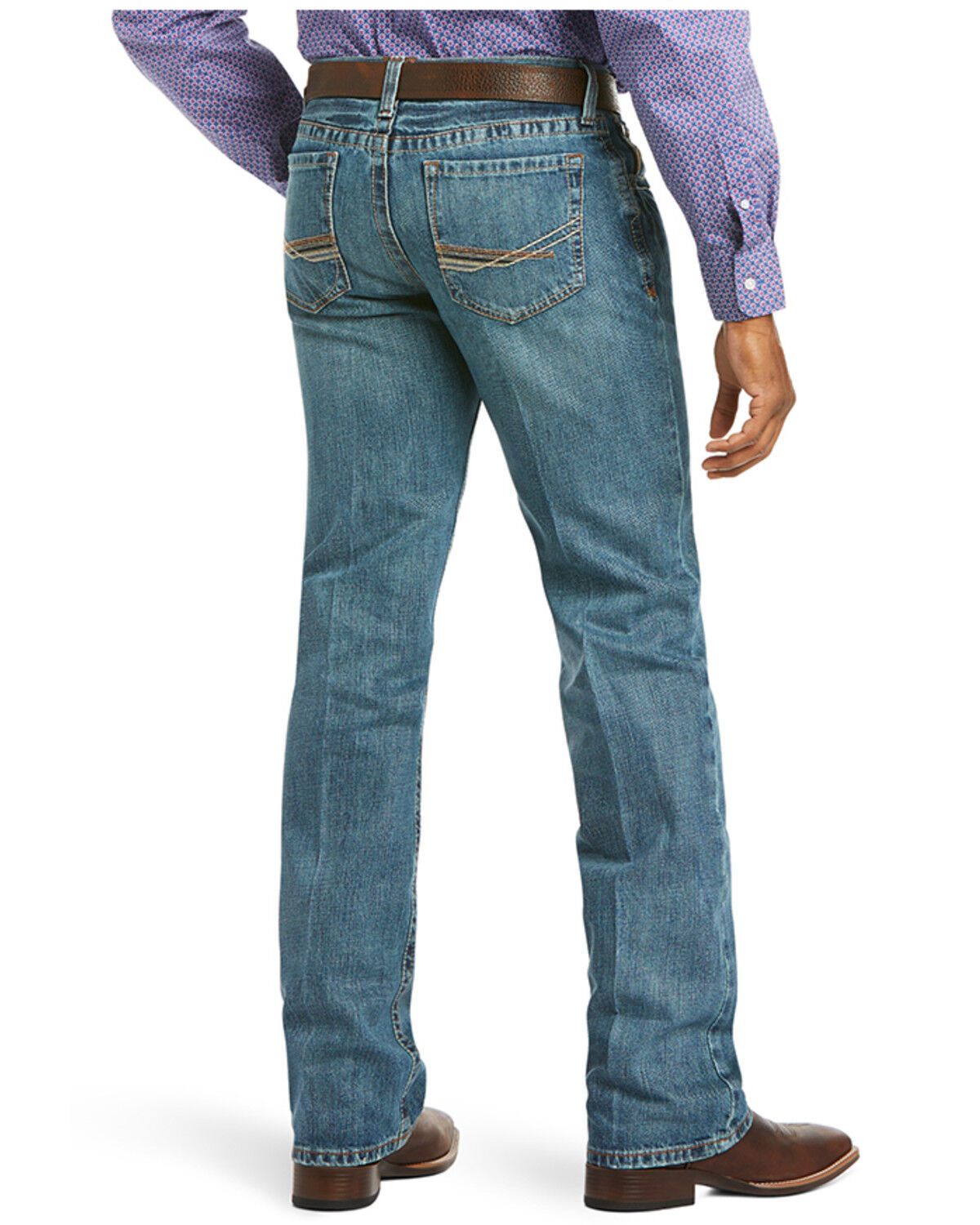 Image #2 - Ariat Men's M4 Low Rise Scoundrel Bootcut Jeans, , hi-res