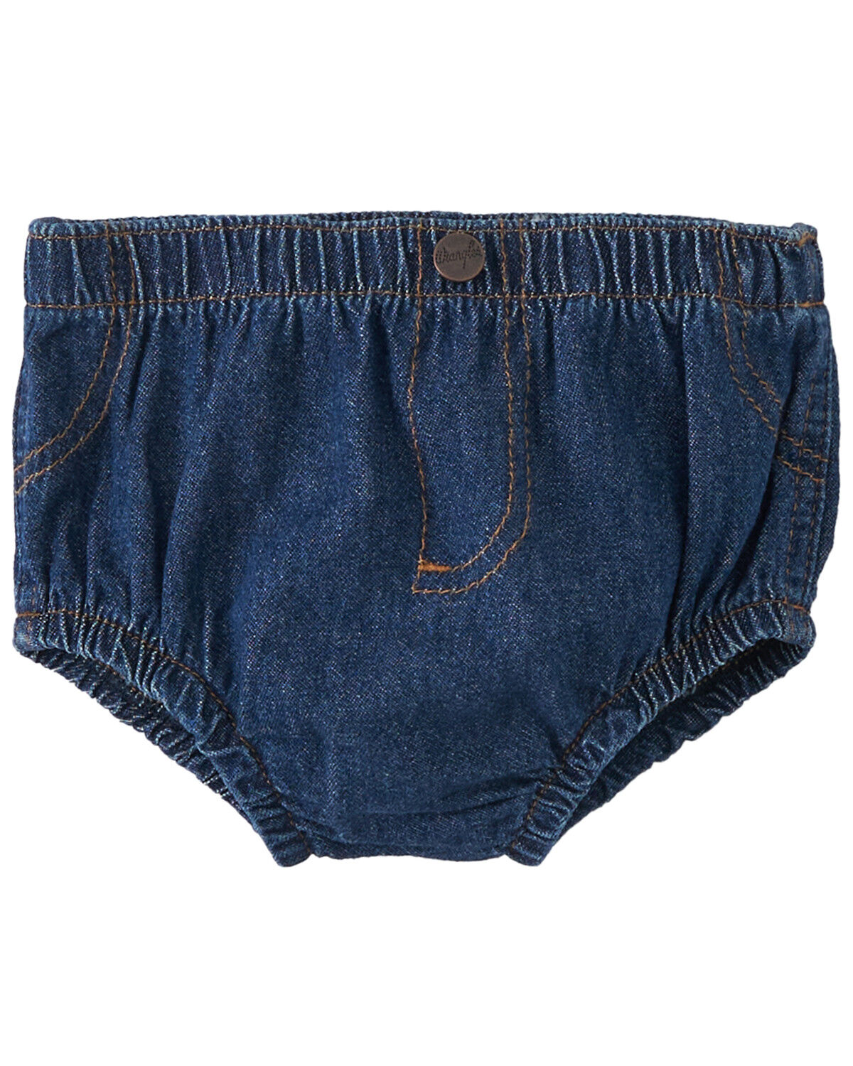 Image #2 - Wrangler Infant Girls' Diaper Cover, Indigo, hi-res
