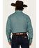 Image #4 - Roper Men's Amarillo Geo Print Long Sleeve Pearl Snap Western Shirt, Turquoise, hi-res