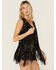 Image #2 - Wonderwest Women's Foiled Suede Vest, Black, hi-res