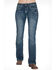 Cowgirl Tuff Women's Edgy Bootcut Jean, Blue, hi-res