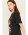 Image #2 - Wrangler Women's Eagle Short Sleeve Graphic Tee, Black, hi-res