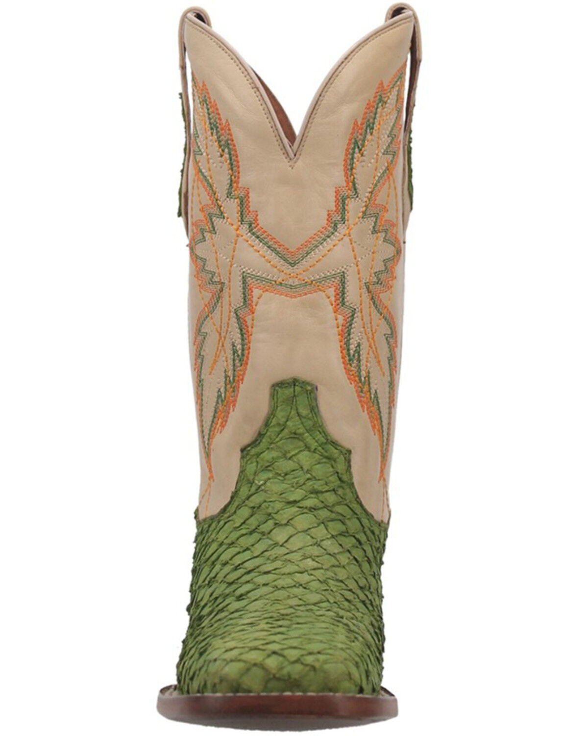 Image #4 - Dan Post Women's Seabass Western Boots - Broad Square Toe, Green, hi-res
