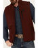 Image #3 - RANK 45® Men's Stowel Softshell Vest, Wine, hi-res